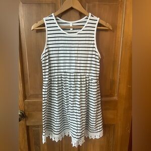 Pinkblush Maternity Black and White Striped Top